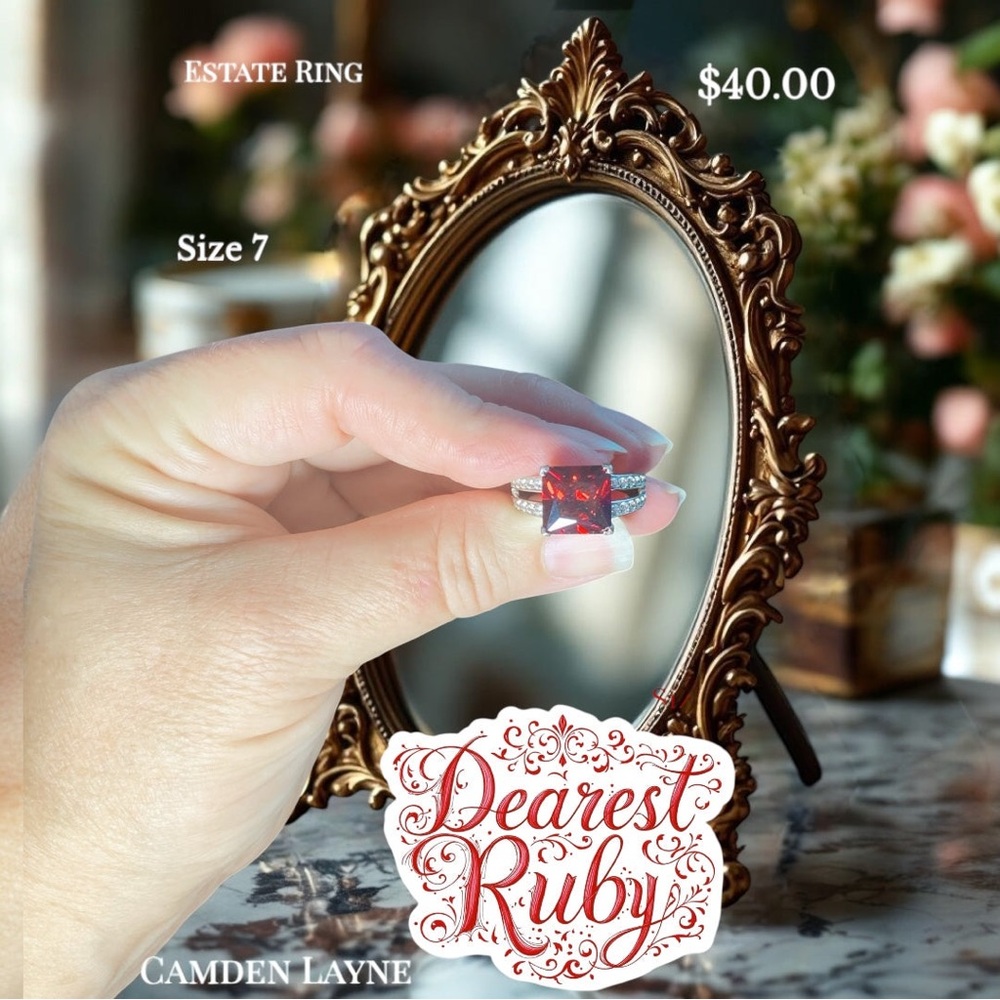 Camden Layne Dearest Ruby Sterling Silver Ring - Picture 2 of 4